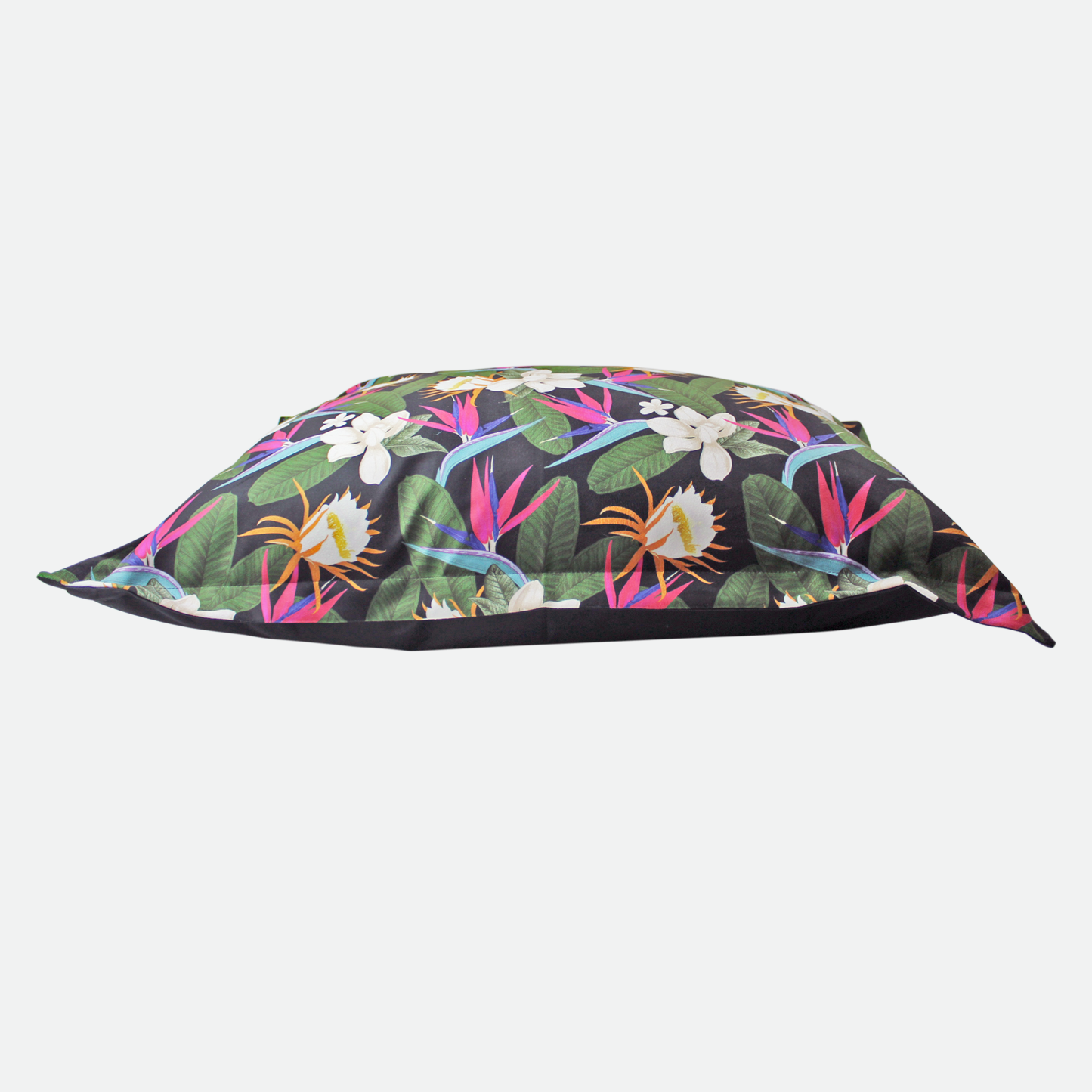 Memory foam dog bed, birds of paradise style