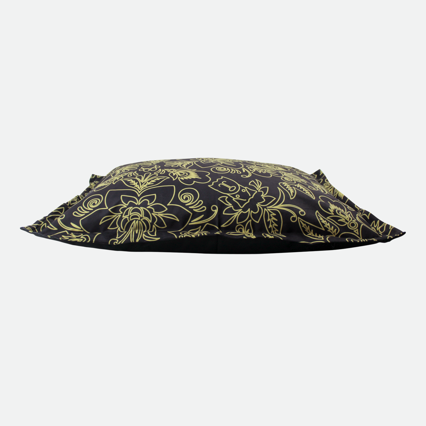Memory foam dog bed, gold flowers style