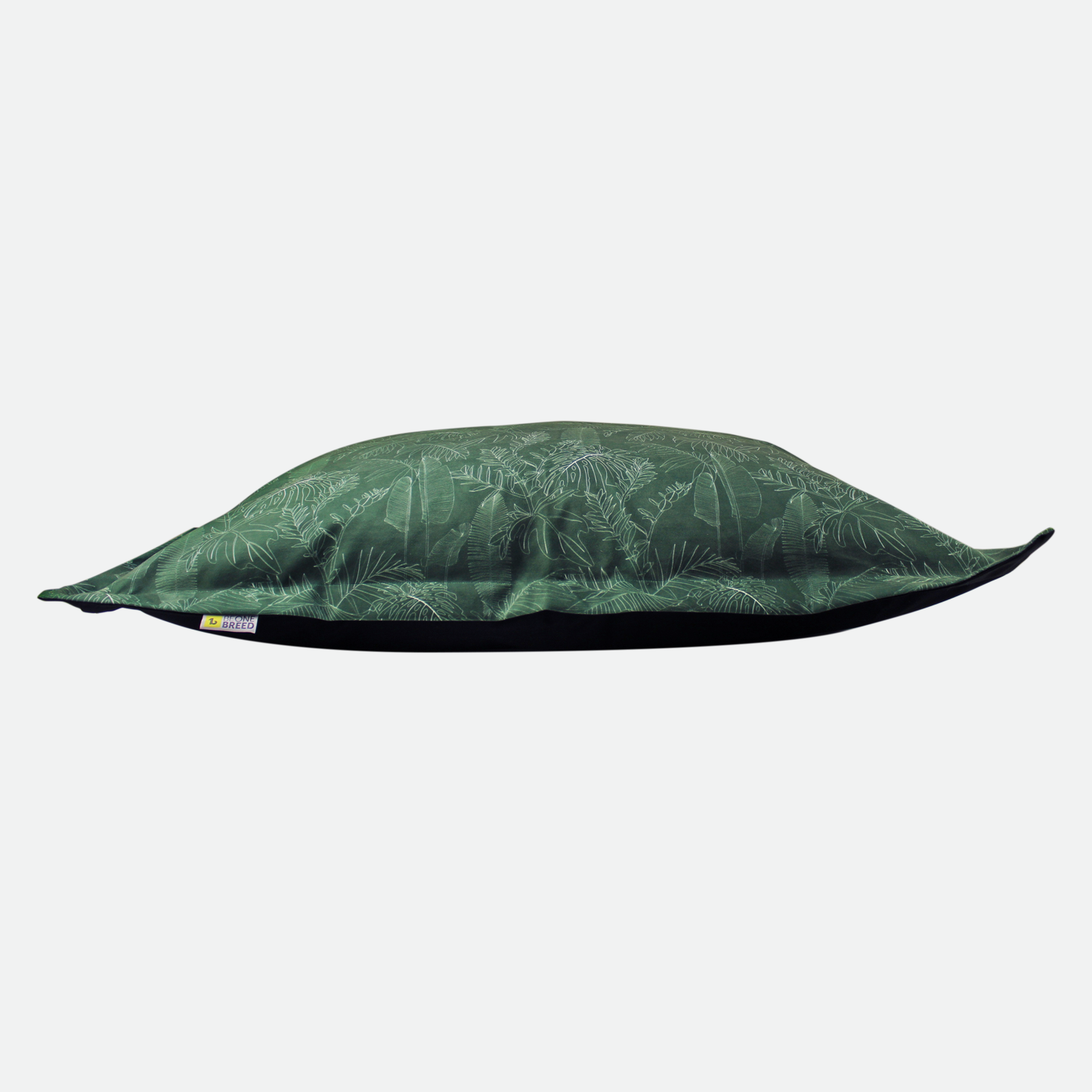Memory foam dog bed, greenery style