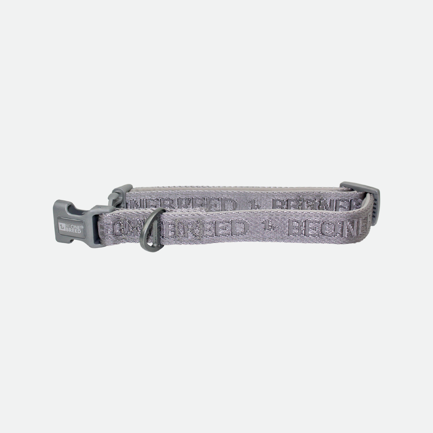 Neoprene and nylon dog collar, gray