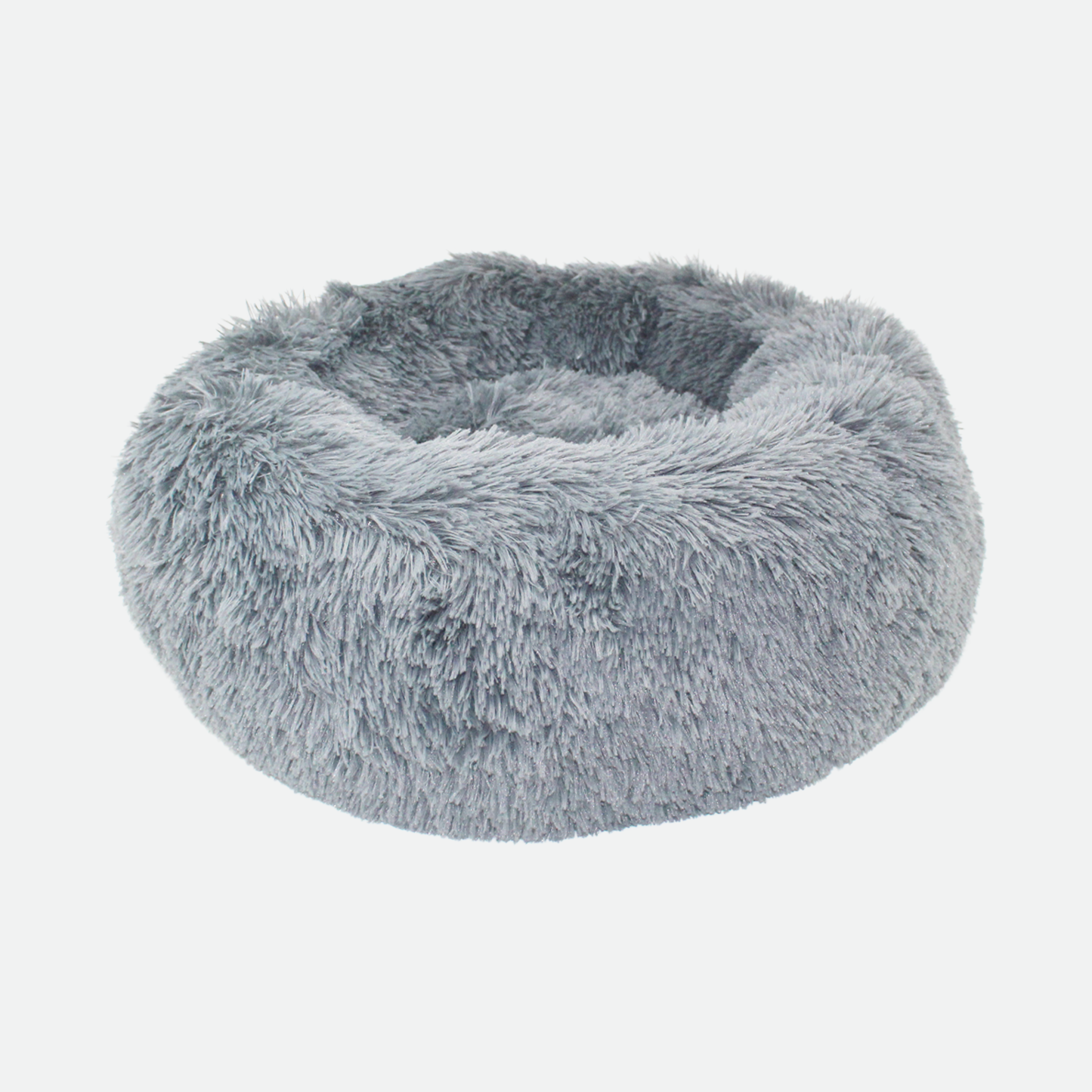 Calming shaggy bed