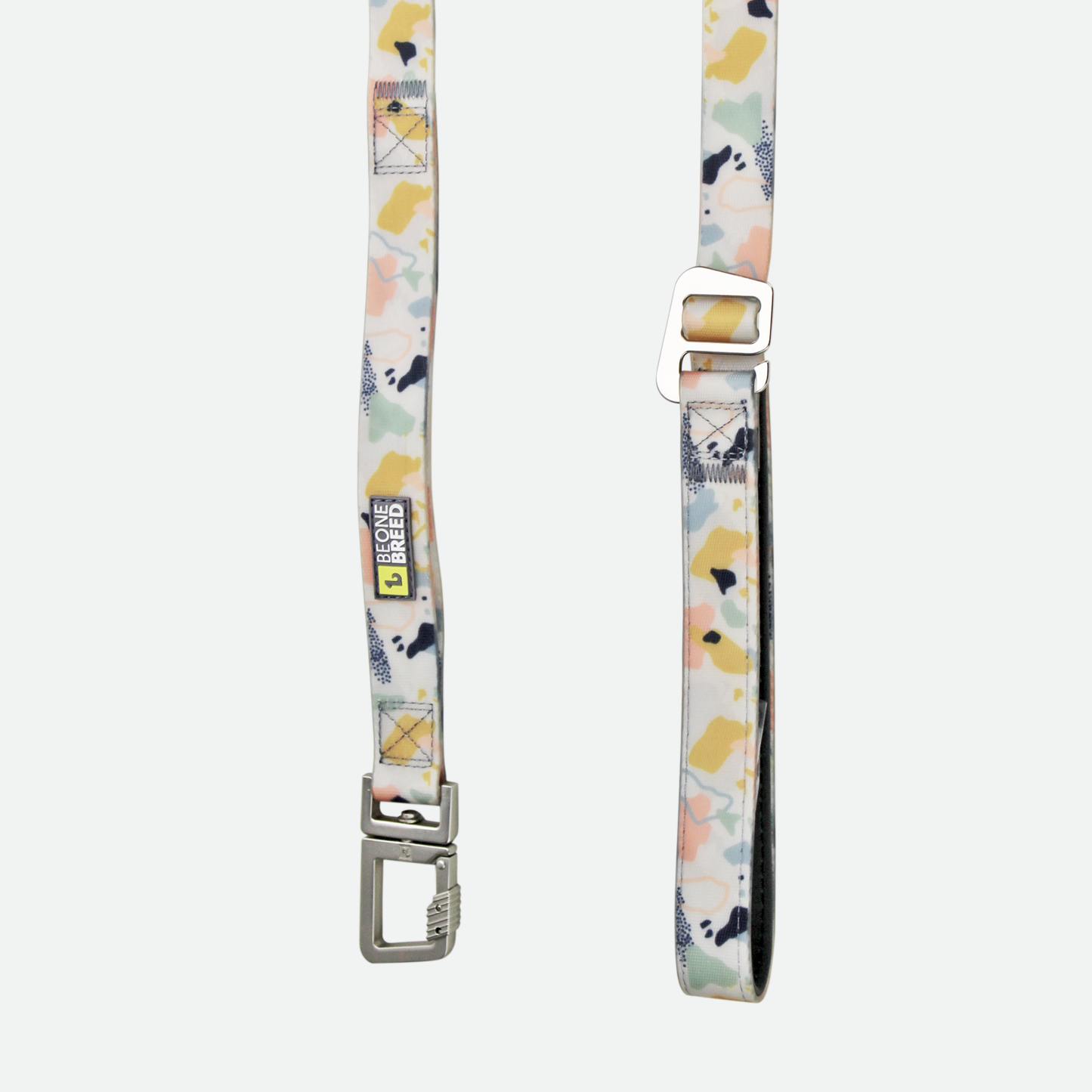 Silicone leash for dog, terrazzo style