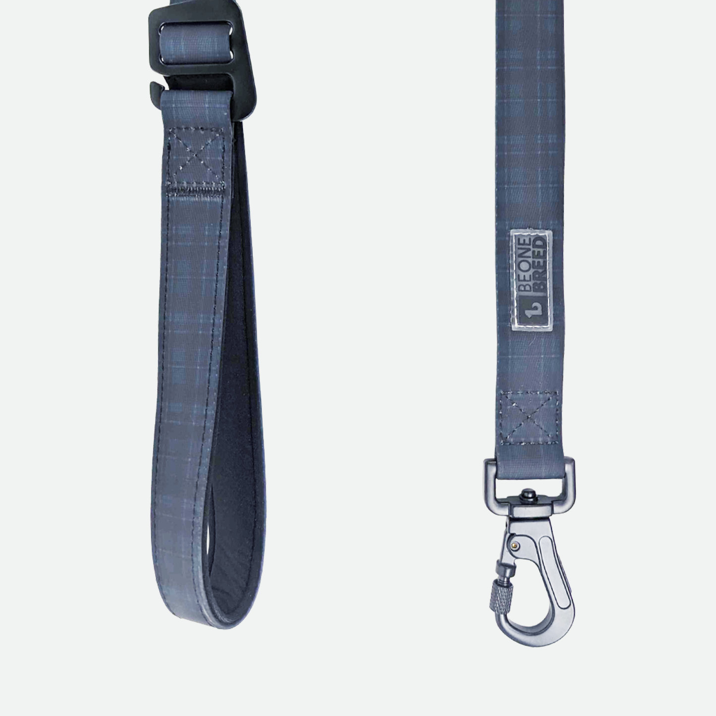 Silicone leash for dog, varsity plaid style
