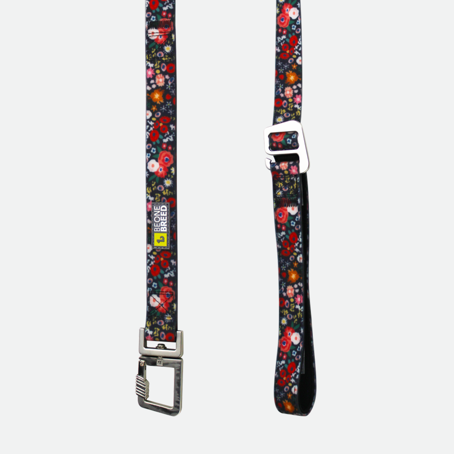 Silicone leash for dog, wildflowers style