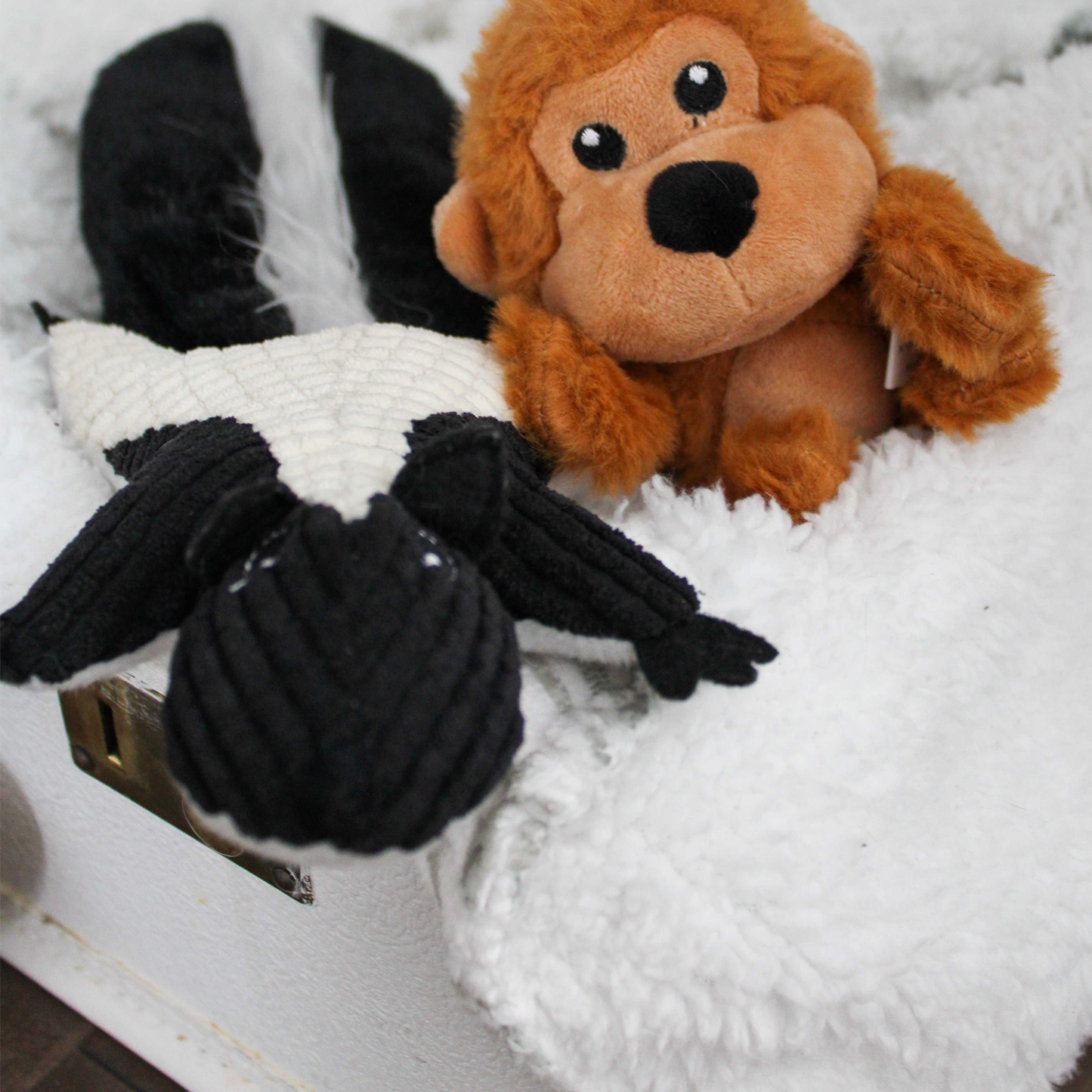 Plush toy for cat, skunk style