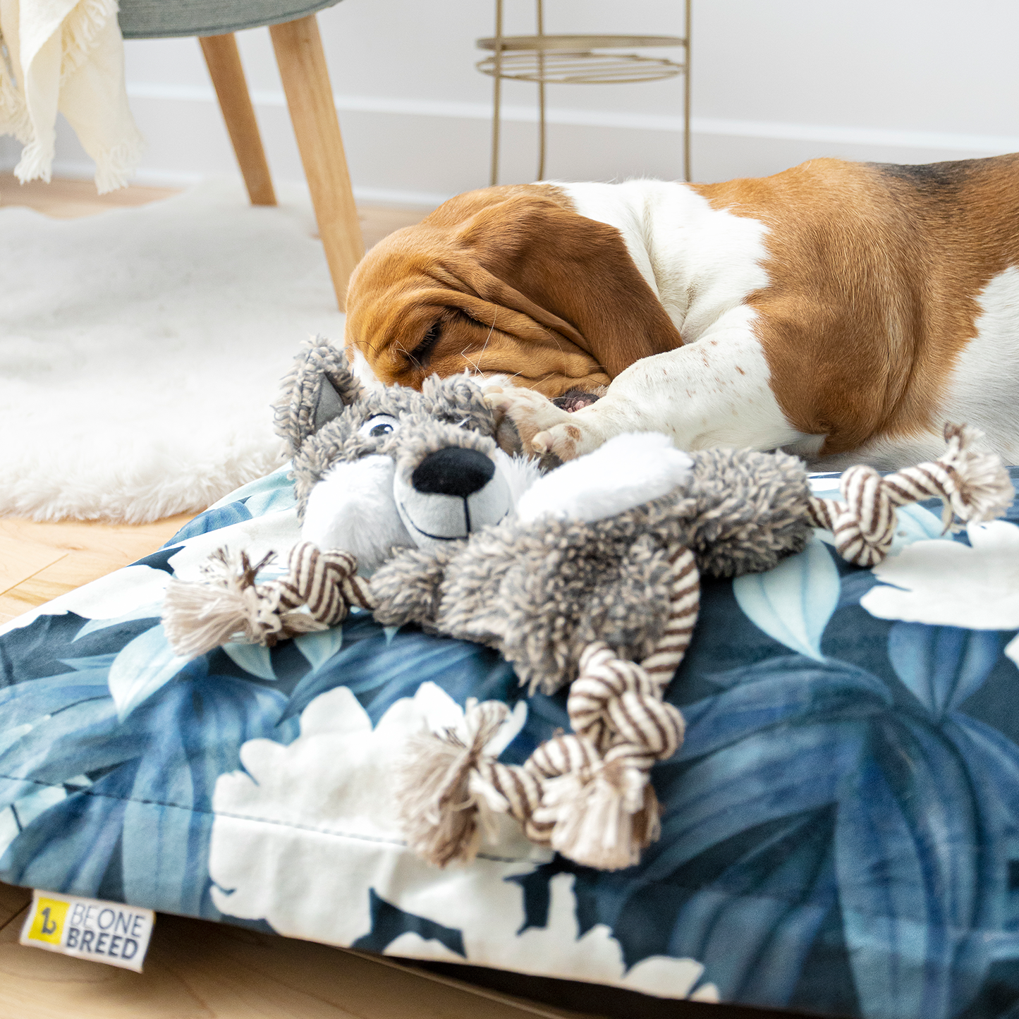 Supplementry cloud dog bed cover, peonies