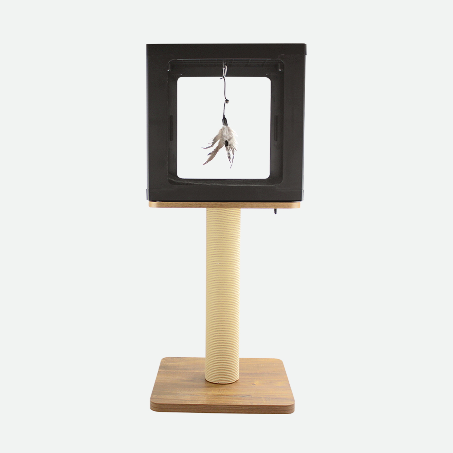 Cat tree scratcher pole, wood