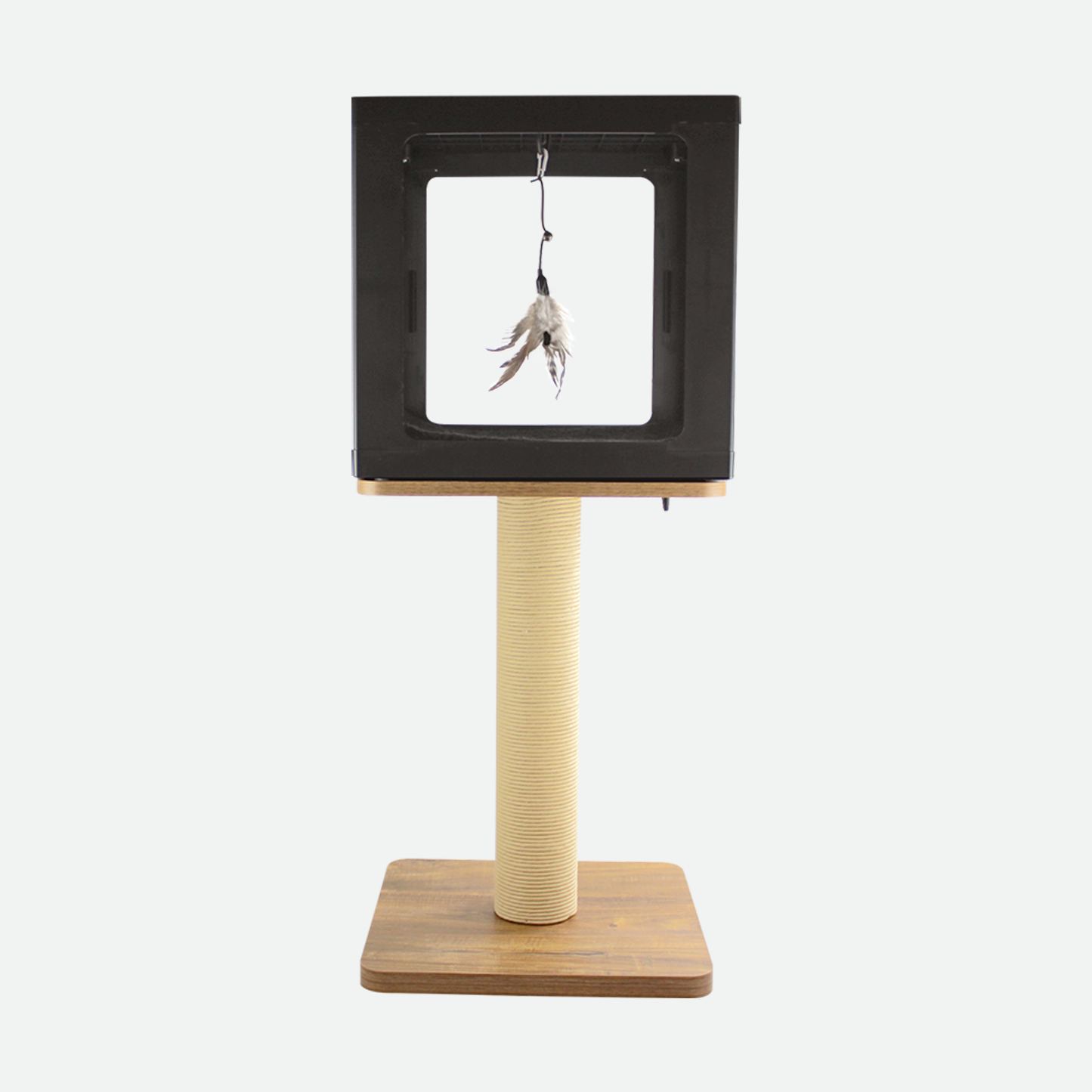 Cat tree scratcher pole, wood