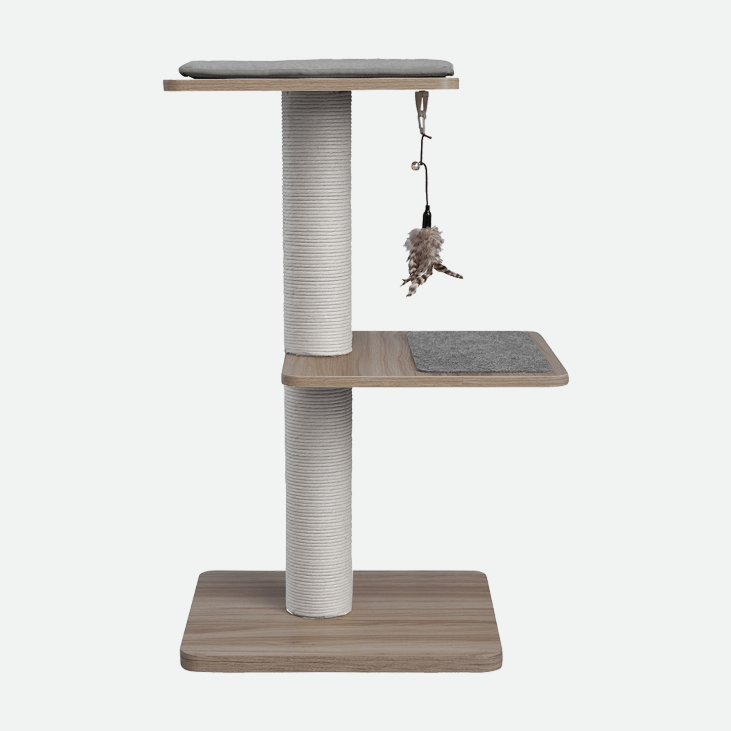 Cat tree scratcher pole, wood