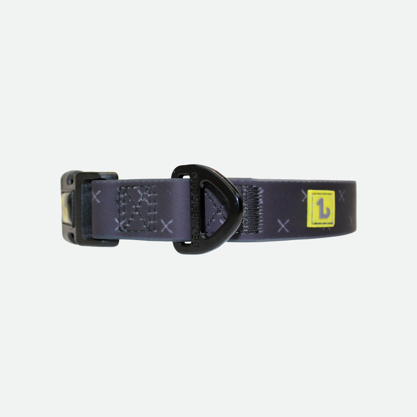 Silicone collar for dog, black X style