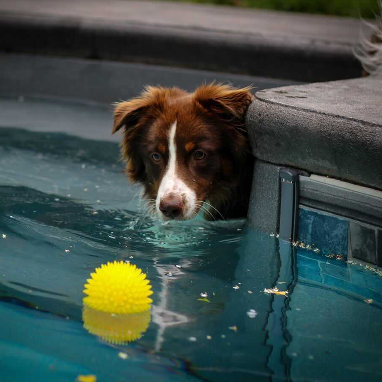Spike chew ball for dog, rubber