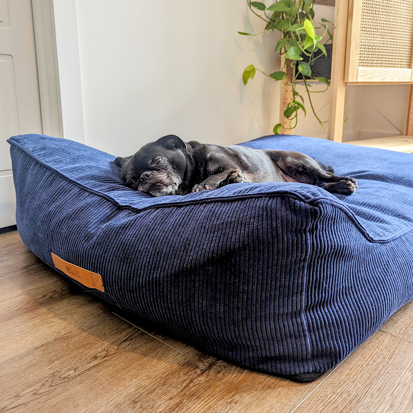 Supplementry cloud dog bed cover, navy blue