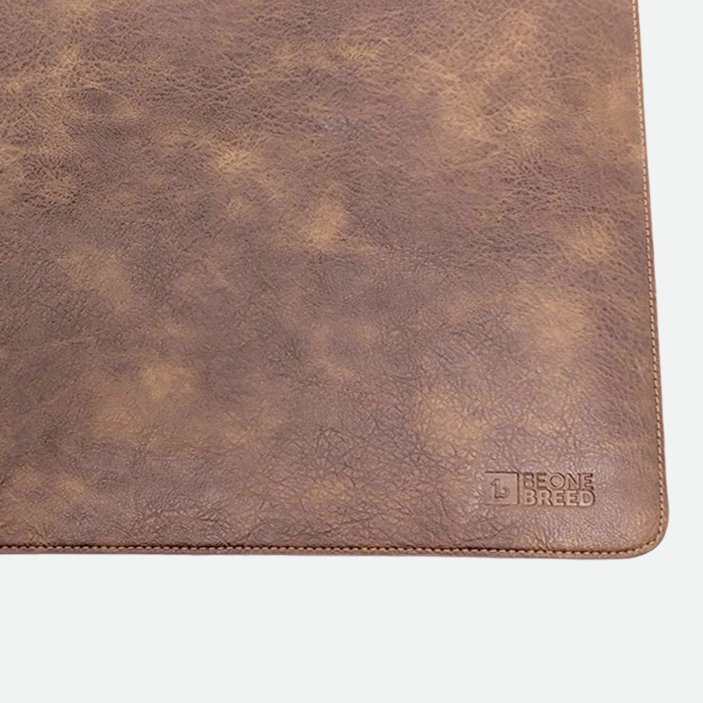 Faux leather placemat for pet, brown